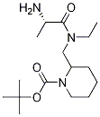 2-{[((S)-2-AMino-propionyl)-ethyl-aMino]-Methyl}-piperidine-1-carboxylic acid tert-butyl ester Structure