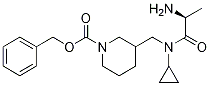 3-{[((S)-2-AMino-propionyl)-cyclopropyl-aMino]-Methyl}-piperidine-1-carboxylic acid benzyl ester Structure