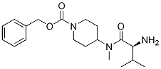 4-[((S)-2-AMino-3-Methyl-butyryl)-Methyl-aMino]-piperidine-1-carboxylic acid benzyl ester Structure