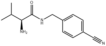 (S)-2-AMino-N-(4-cyano-benzyl)-3-Methyl-butyraMide Structure