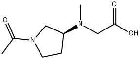 [((S)-1-Acetyl-pyrrolidin-3-yl)-Methyl-aMino]-acetic acid Structure