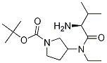 3-[((S)-2-AMino-3-Methyl-butyryl)-ethyl-aMino]-pyrrolidine-1-carboxylic acid tert-butyl ester Structure