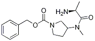3-[((S)-2-AMino-propionyl)-Methyl-aMino]-pyrrolidine-1-carboxylic acid benzyl ester Structure