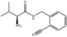 (S)-2-AMino-N-(2-cyano-benzyl)-3-Methyl-butyraMide Structure