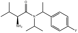 (S)-2-AMino-N-[1-(4-fluoro-phenyl)-ethyl]-N-isopropyl-3-Methyl-butyraMide Structure