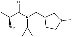 (S)-2-AMino-N-cyclopropyl-N-(1-Methyl-pyrrolidin-3-ylMethyl)-propionaMide Structure