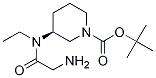 (S)-3-[(2-AMino-acetyl)-ethyl-aMino]-piperidine-1-carboxylic acid tert-butyl ester Structure