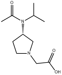[(S)-3-(Acetyl-isopropyl-aMino)-pyrrolidin-1-yl]-acetic acid Structure