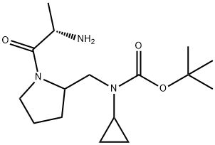 [1-((S)-2-AMino-propionyl)-pyrrolidin-2-ylMethyl]-cyclopropyl-carbaMic acid tert-butyl ester Structure