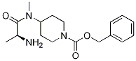 4-[((S)-2-AMino-propionyl)-Methyl-aMino]-piperidine-1-carboxylic acid benzyl ester Structure