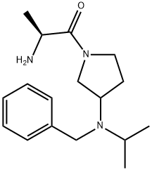 (S)-2-AMino-1-[3-(benzyl-isopropyl-aMino)-pyrrolidin-1-yl]-propan-1-one Structure