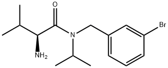 (S)-2-AMino-N-(3-broMo-benzyl)-N-isopropyl-3-Methyl-butyraMide Structure