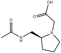[(S)-2-(AcetylaMino-Methyl)-pyrrolidin-1-yl]-acetic acid Structure