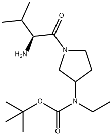 [1-((S)-2-AMino-3-Methyl-butyryl)-pyrrolidin-3-yl]-ethyl-carbaMic acid tert-butyl ester Structure