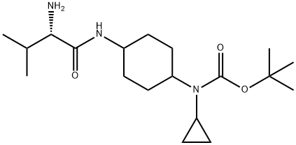 [4-((S)-2-AMino-3-Methyl-butyrylaMino)-cyclohexyl]-cyclopropyl-carbaMic acid tert-butyl ester Structure