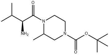4-((S)-2-AMino-3-Methyl-butyryl)-3-Methyl-piperazine-1-carboxylic acid tert-butyl ester Structure