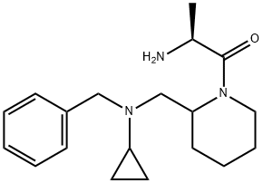 (S)-2-AMino-1-{2-[(benzyl-cyclopropyl-aMino)-Methyl]-piperidin-1-yl}-propan-1-one Structure