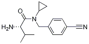 (S)-2-AMino-N-(4-cyano-benzyl)-N-cyclopropyl-3-Methyl-butyraMide Structure