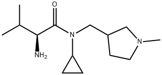 (S)-2-AMino-N-cyclopropyl-3-Methyl-N-(1-Methyl-pyrrolidin-3-ylMethyl)-butyraMide Structure