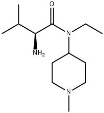 (S)-2-AMino-N-ethyl-3-Methyl-N-(1-Methyl-piperidin-4-yl)-butyraMide Structure