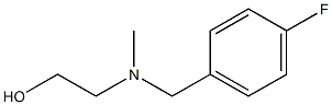 2-[(4-Fluoro-benzyl)-Methyl-aMino]-ethanol Structure