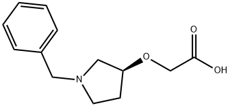 ((S)-1-Benzyl-pyrrolidin-3-yloxy)-acetic acid Structure