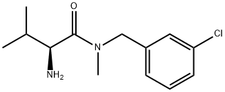 (S)-2-AMino-N-(3-chloro-benzyl)-3,N-diMethyl-butyraMide Structure