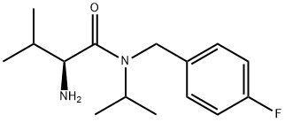(S)-2-AMino-N-(4-fluoro-benzyl)-N-isopropyl-3-Methyl-butyraMide Structure
