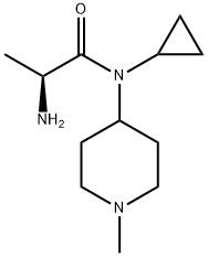 (S)-2-AMino-N-cyclopropyl-N-(1-Methyl-piperidin-4-yl)-propionaMide Structure