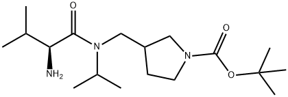3-{[((S)-2-AMino-3-Methyl-butyryl)-isopropyl-aMino]-Methyl}-pyrrolidine-1-carboxylic acid tert-butyl ester|