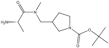 3-{[((S)-2-AMino-propionyl)-Methyl-aMino]-Methyl}-pyrrolidine-1-carboxylic acid tert-butyl ester|