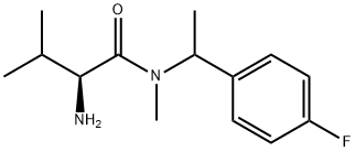 (S)-2-AMino-N-[1-(4-fluoro-phenyl)-ethyl]-3,N-diMethyl-butyraMide Structure