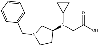 [((S)-1-Benzyl-pyrrolidin-3-yl)-cyclopropyl-aMino]-acetic acid Structure