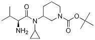 3-[((S)-2-AMino-3-Methyl-butyryl)-cyclopropyl-aMino]-piperidine-1-carboxylic acid tert-butyl ester Structure