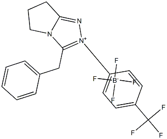 (S)-Benzyl-2-[4-(trifluoroMethyl)phenyl]-6,7-dihydro-5H-pyrrolo[2,1-c][1,2,4]triazoliuM Tetrafluoroborate Structure