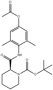 (2S)-4-Acetyloxy-2-[[(2,6-diMethylphenyl)aMino]carbonyl]-1-piperidinecarboxylic Acid 1,1-DiMethylethyl Ester|(2S)-4-Acetyloxy-2-[[(2,6-diMethylphenyl)aMino]carbonyl]-1-piperidinecarboxylic Acid 1,1-DiMethylethyl Ester