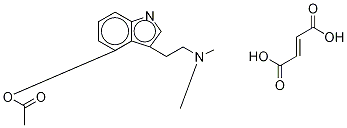 O-Acetyl Psilocin Fumarate Structure