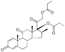 Meprednisone 17,21-Dipropionate-d10 Structure