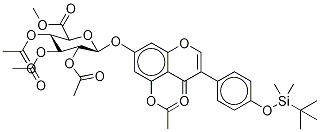5-O-Acetyl-4'-O-tert-butyldiMethylsilyl Genistein 7-(Tri-O-acetyl-β-D-glucuronic Acid Methyl Ester)
