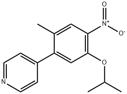 4-(5-异丙氧基-2-甲基-4-硝基-苯基)-吡啶, 1032903-62-0, 结构式