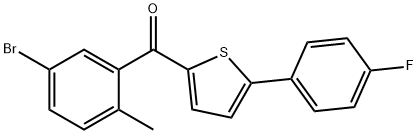 (5-broMo-2-Methylphenyl)(5-(4-fluorophenyl)thiophen-2-yl)Methanone Structure