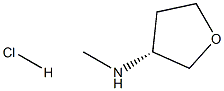3-(R)-N-METHYL-TETRAHYDROFURAN-3-YL-AMINE HYDROCHLORIDE, 1292324-63-0, 结构式