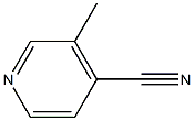 3-Methyl pyridine-4-carbonitrile Structure