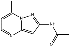 2-乙酰氨基-7-甲基吡唑并[1,5-A]嘧啶 结构式