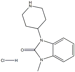 1-Methyl-3-(piperidin-4-yl)-1H-benzo[d]iMidazol-2(3H)-one hydrochloride Structure