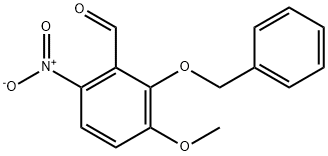 2-Benzyloxy-3-Methoxy-6-nitrobenzaldehyde Structure