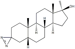 (5beta,17beta)-17-Methyl-spiro[androstane-3,3'-[3H]diazirin]-17-ol Structure