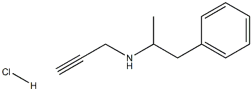 alpha-Methyl-N-2-propynylbenzeneethanamine hydrochloride Structure