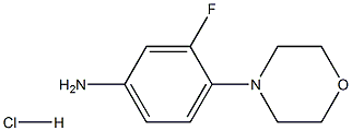 BenzenaMine, 3-fluoro-4-(4-Morpholinyl)-, hydrochloride Structure
