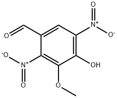 4-Hydroxy-3-Methoxy-2,5-dinitrobenzaldehyde Structure